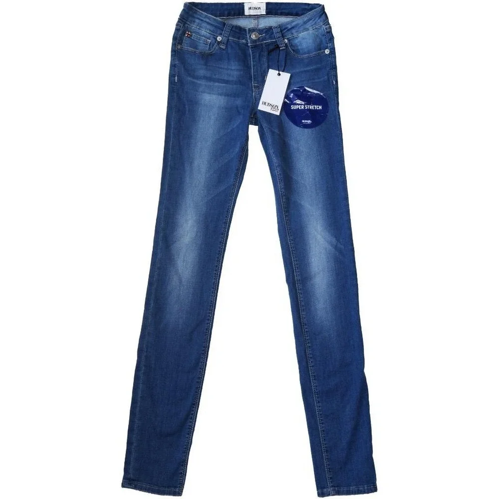 NWT Hudson Girls Size 16 XL Dolly Skinny Stretchy Blue Denim Jeans Pants
